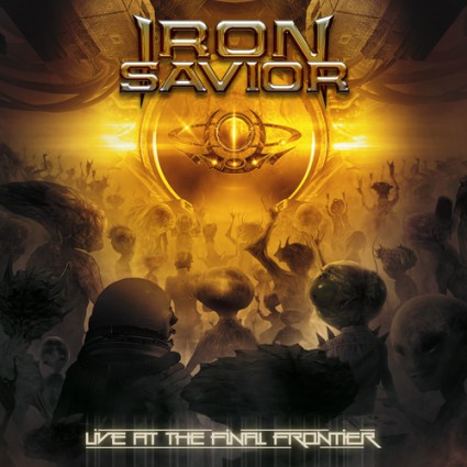 Iron Savior - Live At The Final Frontier - promo album cover pic - 2015 - #ISMO05AFM