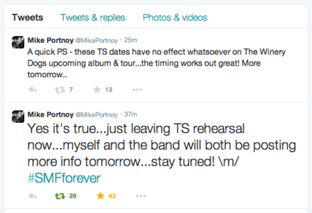 Mike Portnoy - Tweets On Twisted Sister Drumming - April 7 - 2015 - MOMPTS