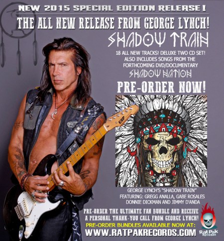 George Lynch - Shadow Train - promo album flyer - 2015 - #0519MOGLRPR015