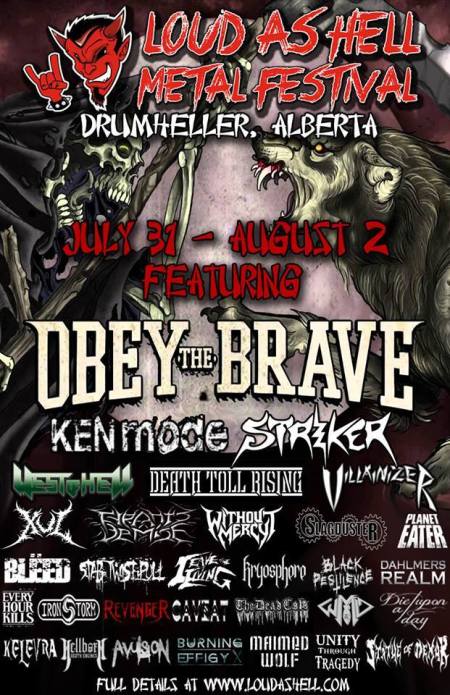Loud As Hell Metal Festival - 2015 - promo flyer