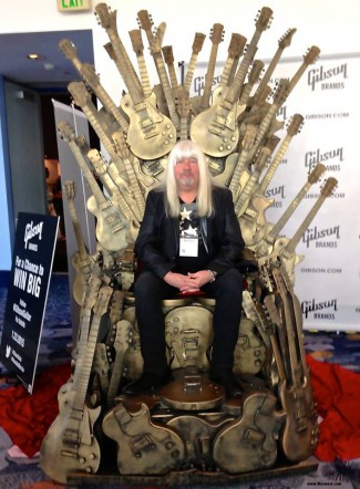 Andy Scott - Gibson Throne pic - Namm - 2015 - LA - Sweet Facebook Credit