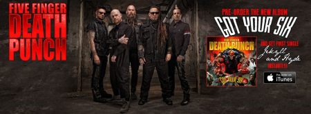 Five Finger Death Punch - Got Your Six - promo album banner - 2015