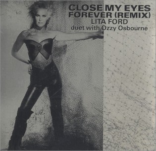 Lita Ford - Ozzy Osbourne - Close My Eyes Forever - promo 45rpm cover sleeve - 1989 - #0617MONILD