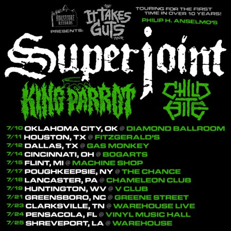 Superjoint - It Takes Guts - Summer 2015 - promo flyer - #060415PAMO