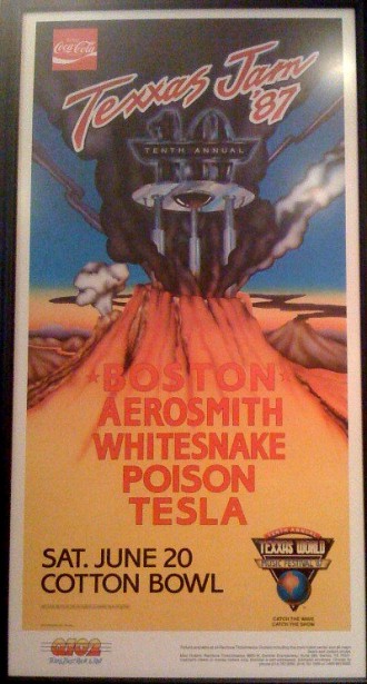 Texxas Jam 87- promo flyer pic - #0620SAMOR