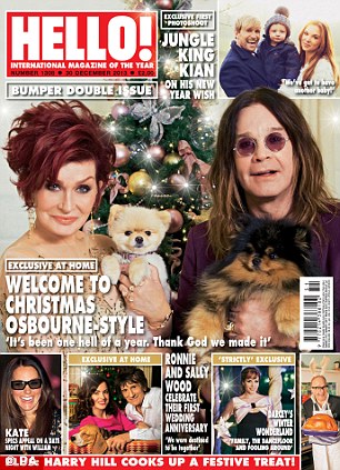 Hello! - Ozzy - Sharon Osbourne - magazine cover - December 13 - 2013 - #MO1426