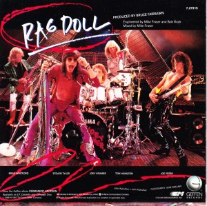 Aerosmith - Rag Doll - promo 45rpm cover sleeve - 1988 - #3333036