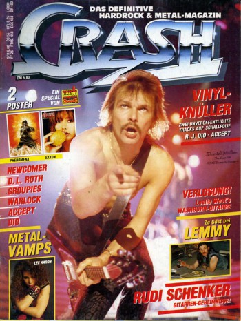 Crash - magazine cover promo - Rudolf Schenker - 1985 - #33033MMIL