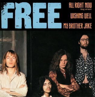 Free - All Right Now - Wishing Well - promo 45rpm cover sleeve - 1970 - #MO333BMF