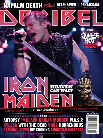 Iron Maiden - Decibel Mag - Bruce Dickinson - promo cover - 2015 - Nov - #MNMMSS4E33
