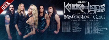 Kobra And The Lotus - European Tour Promo Banner - 2015 - Sept And Oct - #3303MMMSS