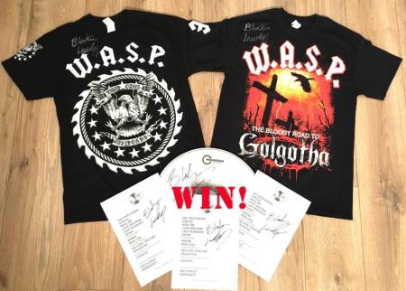 WASP - Tour Merch Autographed promo pic - 2015 - #092416MMSWLF
