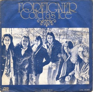 Foreigner - Cold As Ice - promo 45rpm cover sleeve - 1977 - #MOSMNSOT330099