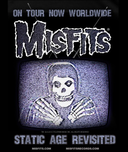 Misfits - Static Age - Revisited - promo world tour flyer - 2015 - #MOSNMS33