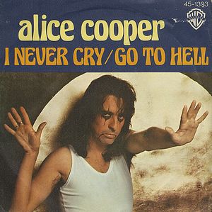 Alice Cooper - I never Cry - promo 45rpm cover sleeve - 1977 - #MO3399ILAMF96