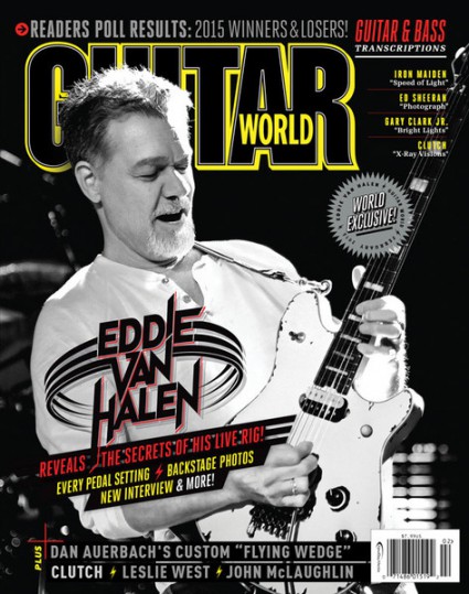 February - Guitar World - 2016 - Eddie Van Halen - cover promo - #MO33ILMDAF99