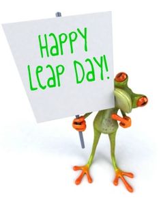 Happy Leap Day - funny frog image - #MO00999ILMF33