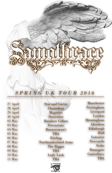 SAMOTHRACE - April - May - Spring 2016 - promo tour flyer - #MO090999