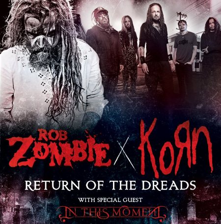 Rob Zombie - Korn - Return Of The Dreads - promo tour flyer - 2016 - #MO99099ILMF