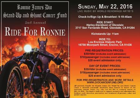 Ronnie James Dio - Stand Up And Shout - Ride For Ronnie - 2nd Annual - 2016 - #MORJD9939
