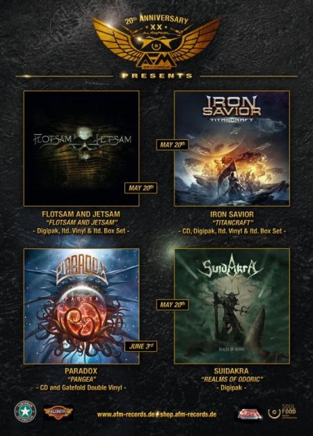 AFM Records - May - June - 2016 - Metal Album Releases promo flyer - #MO996699