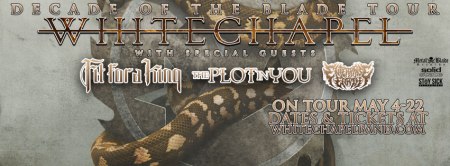 Whitechapel - Decade Of The Blade Tour - 2016 - promo banner - #MO99339