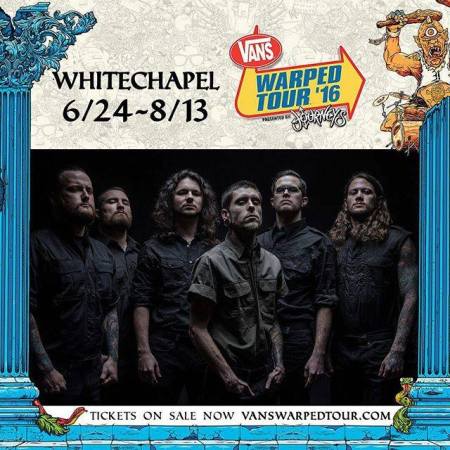 Whitechapel - Vans Warped Tour - 2016 - promo band pic - #MO9339ILMF