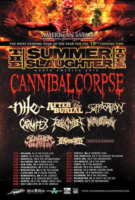 Summer Slaughter Tour - 2016 - promo flyer pic - #MO990993