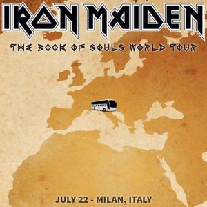 Iron Maiden - Milan Italy - promo flyer - July 22 - 2016 - #MO99ILMFNSO333