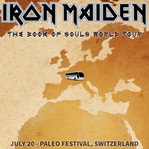 Iron Maiden - Switzerland - July 20 - 2016 - promo flyer - #MO99099ILMFNS