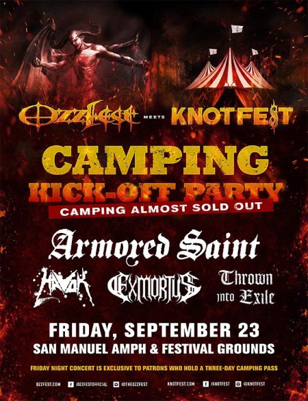 Armored Saint - Ozzfest Meets Knotfest - 2016 - promo flyer - #MO33090ILMFNSMSO