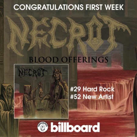 Necrot - Blood Offerings - Billboard album flyer - 2017 - #330MO33ILNF