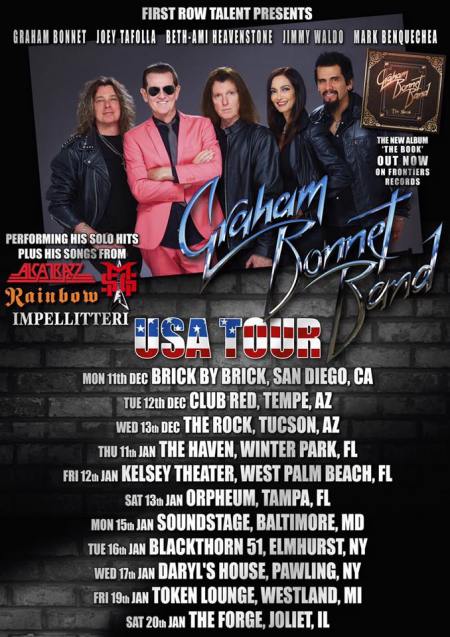 Graham Bonnett Band - USA Tour flyer - 2016 - #444ILMFSO33MO33
