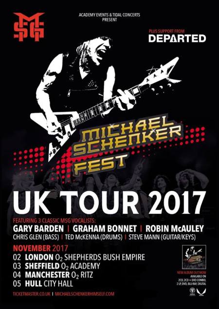 Michael Schenker Fest - promo tour flyer - November 2017 - #33MO7ILMFSO33