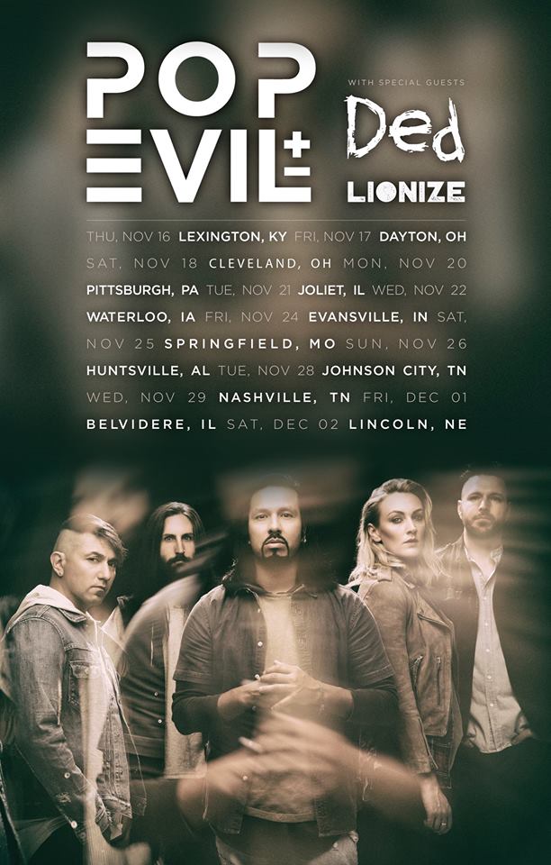 POP EVIL - 2017 tour flyer - midwest - #33MO33ILMFSO7
