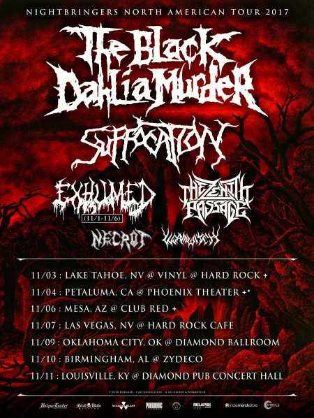 The Black Dahlia Murder - November Tour Flyer - 2017 - #3MO33ILMFSO77