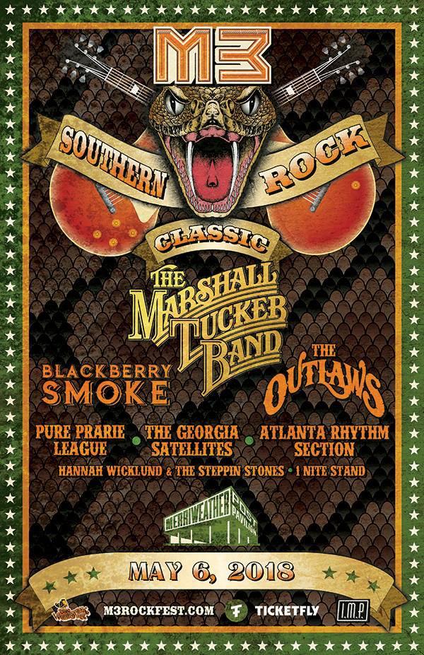 M3 Southern Rock Classic - 2018 - promo event flyer - #333MO0909ILMNDSO