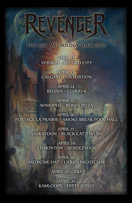Revenger - April 2018 - Canada Tour flyer - #33MO333ILMGD33