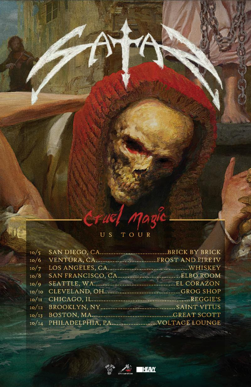 Satan Cruel Magic - tour flyer - October 2018 - #33MO737ILGMS -