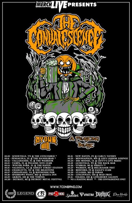 The Convalescence - October Tour Flyer 2018 - #33MOILN
