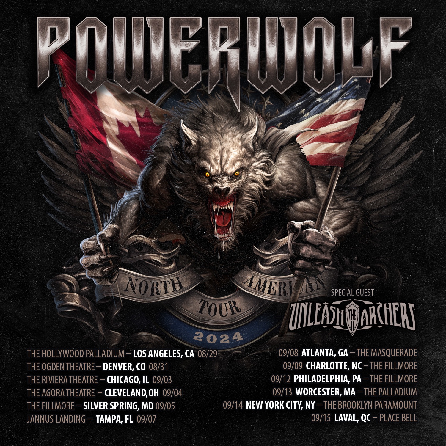 POWERWOLF – Announces North American Tour With UNLEASH THE ARCHERS ...