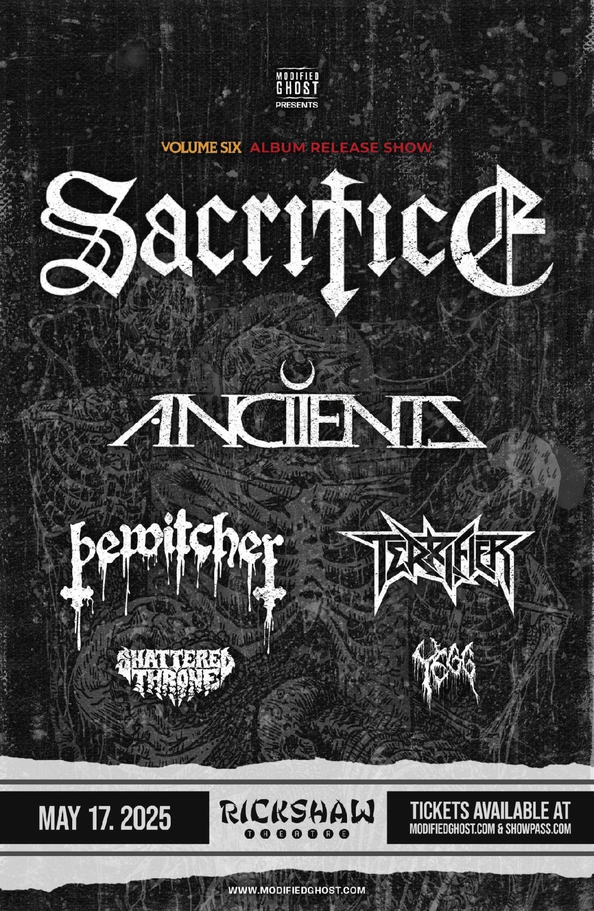 SACRIFICE – Canadian Thrash Metal Kingpins Announce Rare 2025 Live