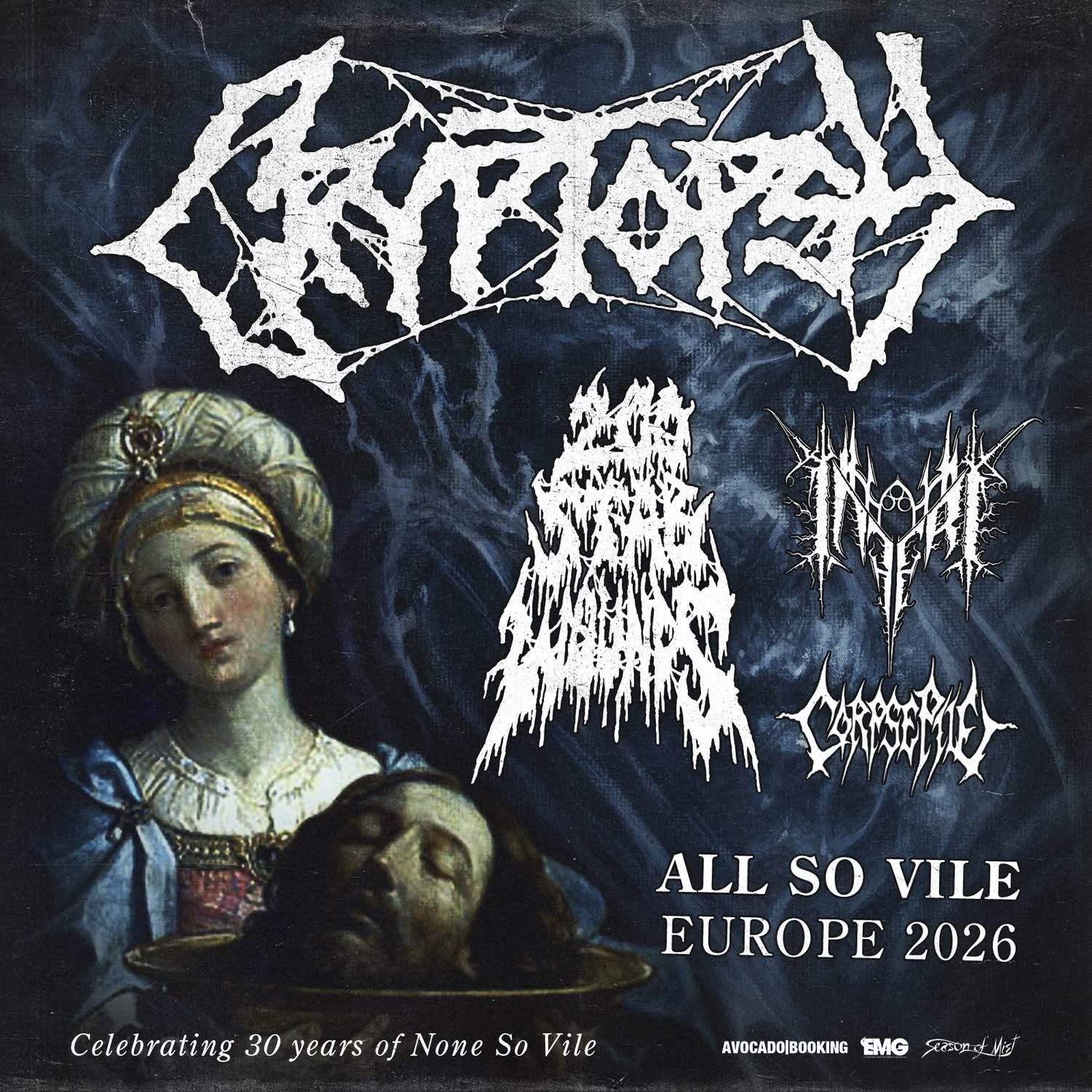 CRYPTOPSY – All So Vile Europe 2026 | Dates, Cities & Venues Listed ...