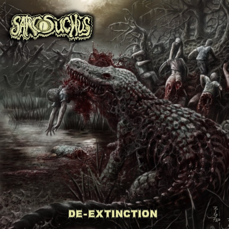SARCOSUCHUS Sign to Horror Pain Gore Death Productions – De-Extinction ...
